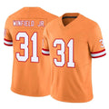 Kieara TB.Buccaneers #31 Antoine Winfield Jr. Player Orange Limited Vapor F.U.S.E. Home Game Stitched Jerseys