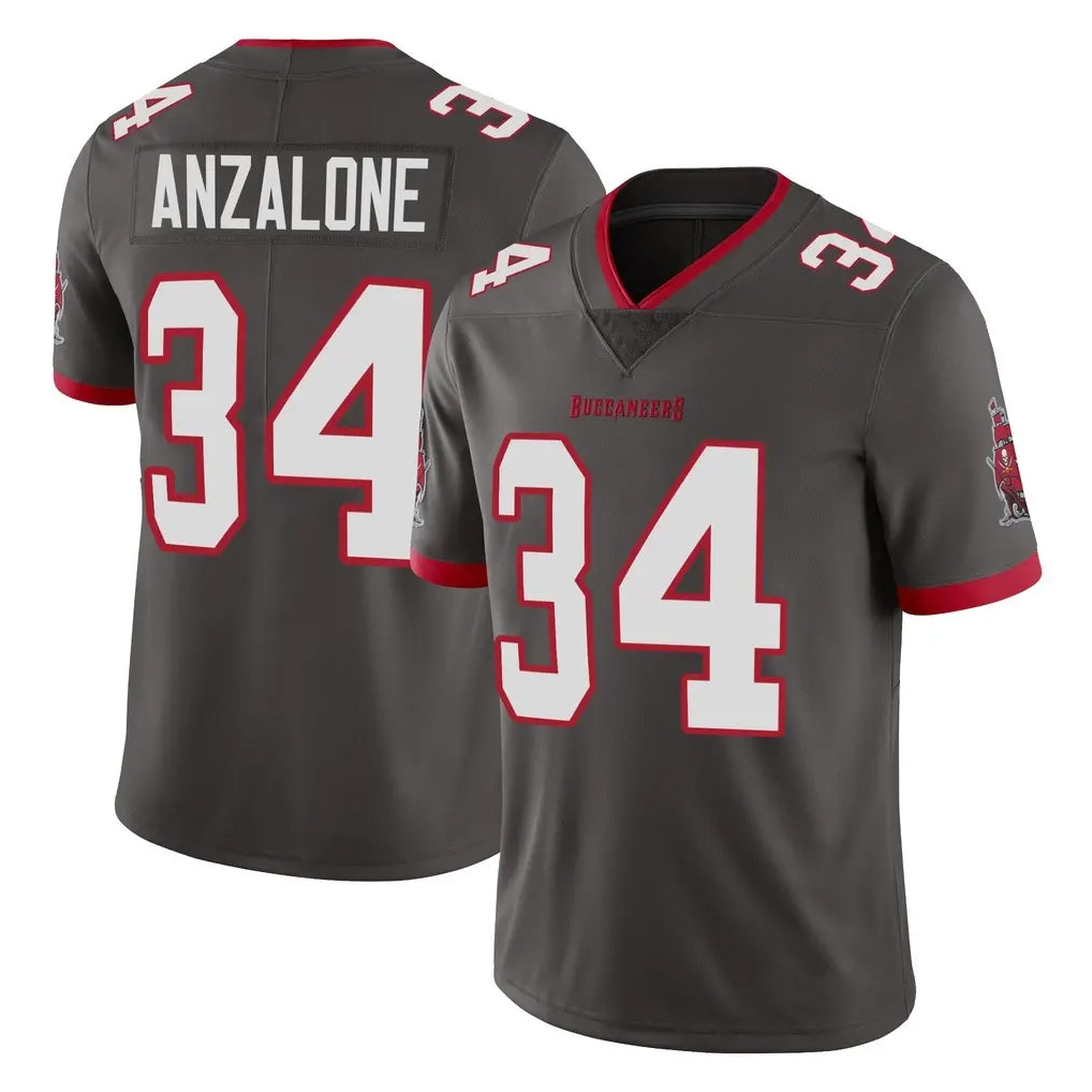 Kieara TB.Buccaneers #34 Alex Anzalone Player Pewter Limited Alternate Vapor Home Game Stitched Jerseys