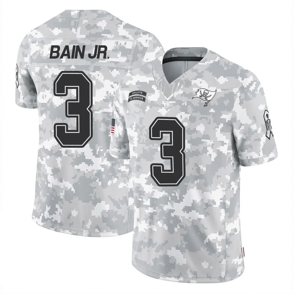 Kieara TB.Buccaneers #3 Rueben Bain Jr. Player Arctic Camo Limited Salute To Service Home Game Stitched Jerseys