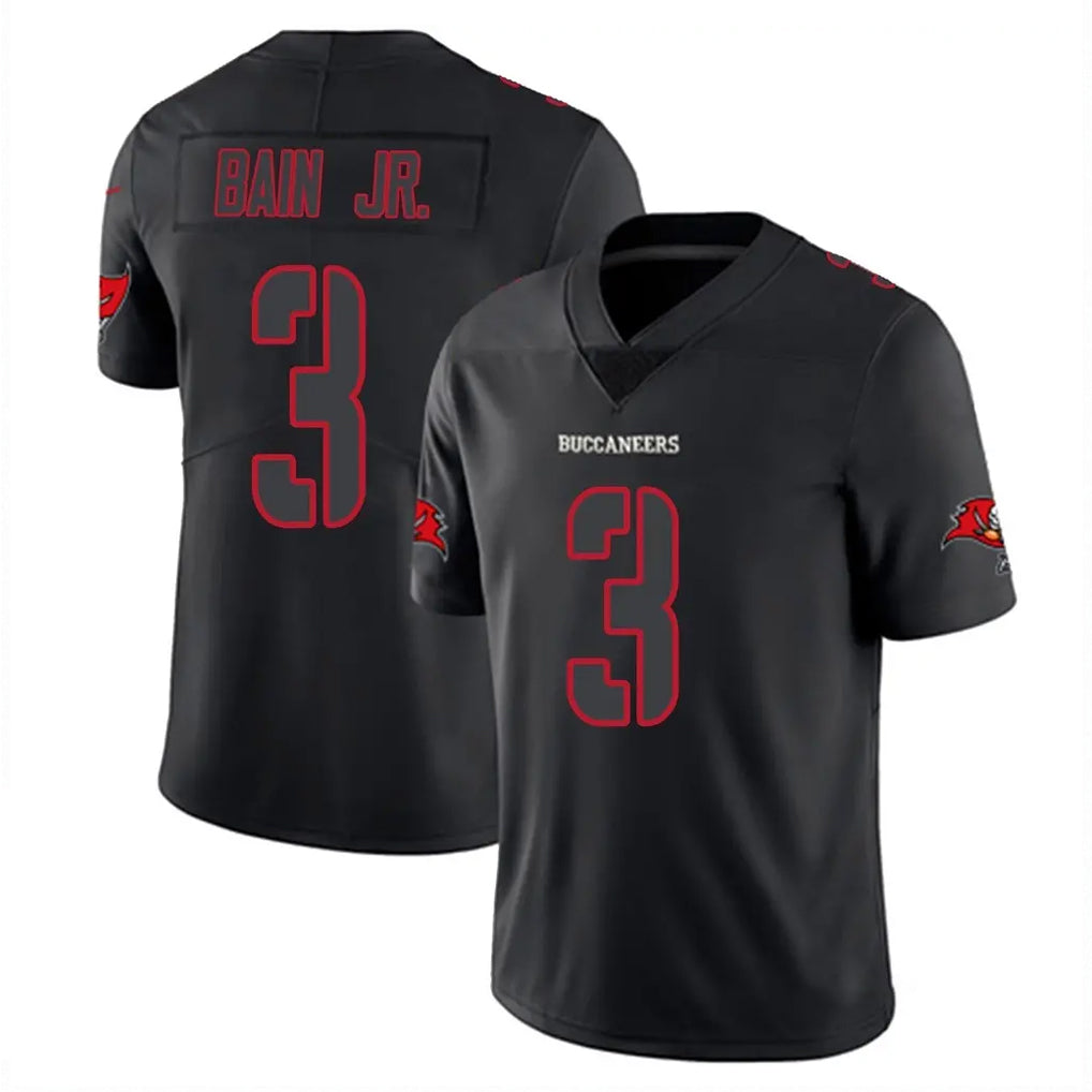 Kieara TB.Buccaneers #3 Rueben Bain Jr. Player Black Impact Limited Home Game Stitched Jerseys