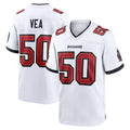 Kieara TB.Buccaneers #50 Vita Vea Player White Home Game Stitched Jerseys