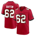 Kieara TB.Buccaneers #62 Graham Barton Player Red Home Game Stitched Jerseys