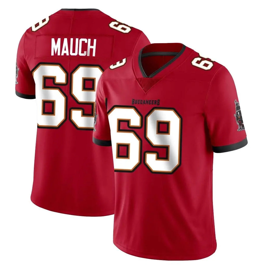 Kieara TB.Buccaneers #69 Cody Mauch Player Red Limited Vapor Home Game Stitched Jerseys