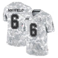 Kieara TB.Buccaneers #6 Baker Mayfield Player Arctic Camo Limited Salute To Service Home Game Stitched Jerseys