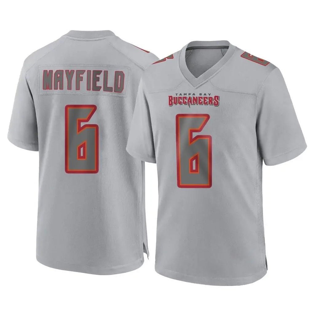 Kieara TB.Buccaneers #6 Baker Mayfield Player Gray Atmosphere Fashion Home Game Stitched Jerseys