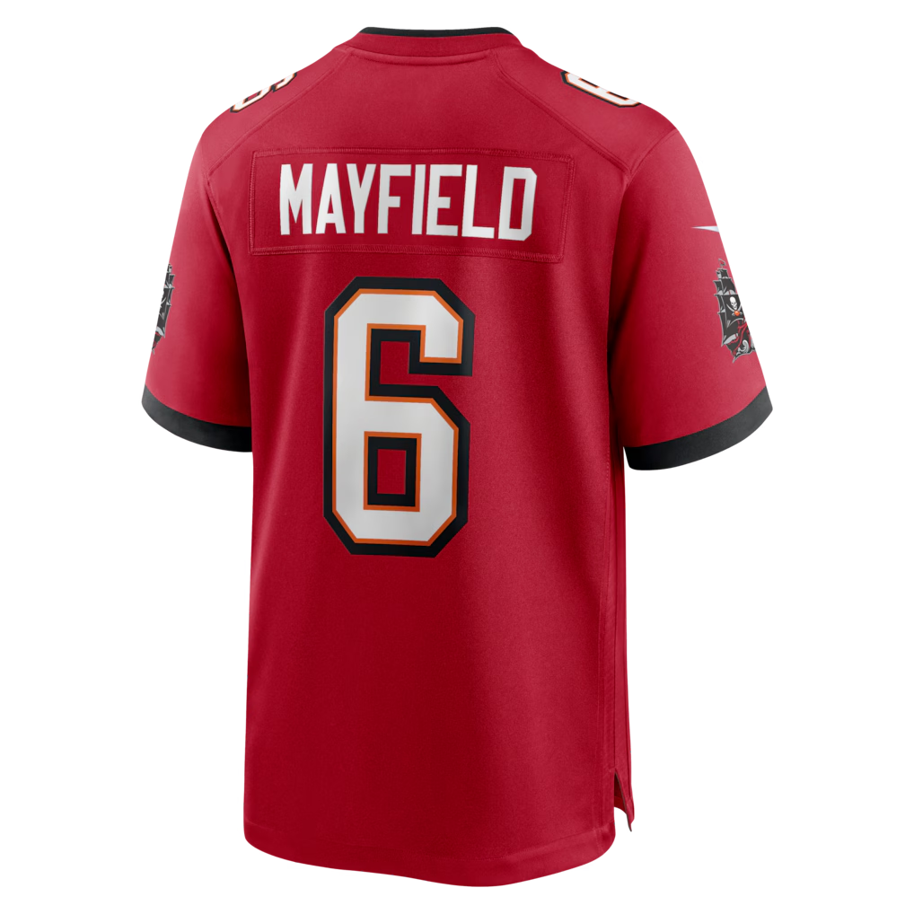 Kieara TB.Buccaneers #6 Baker Mayfield Red Team Game Stitched Jerseys