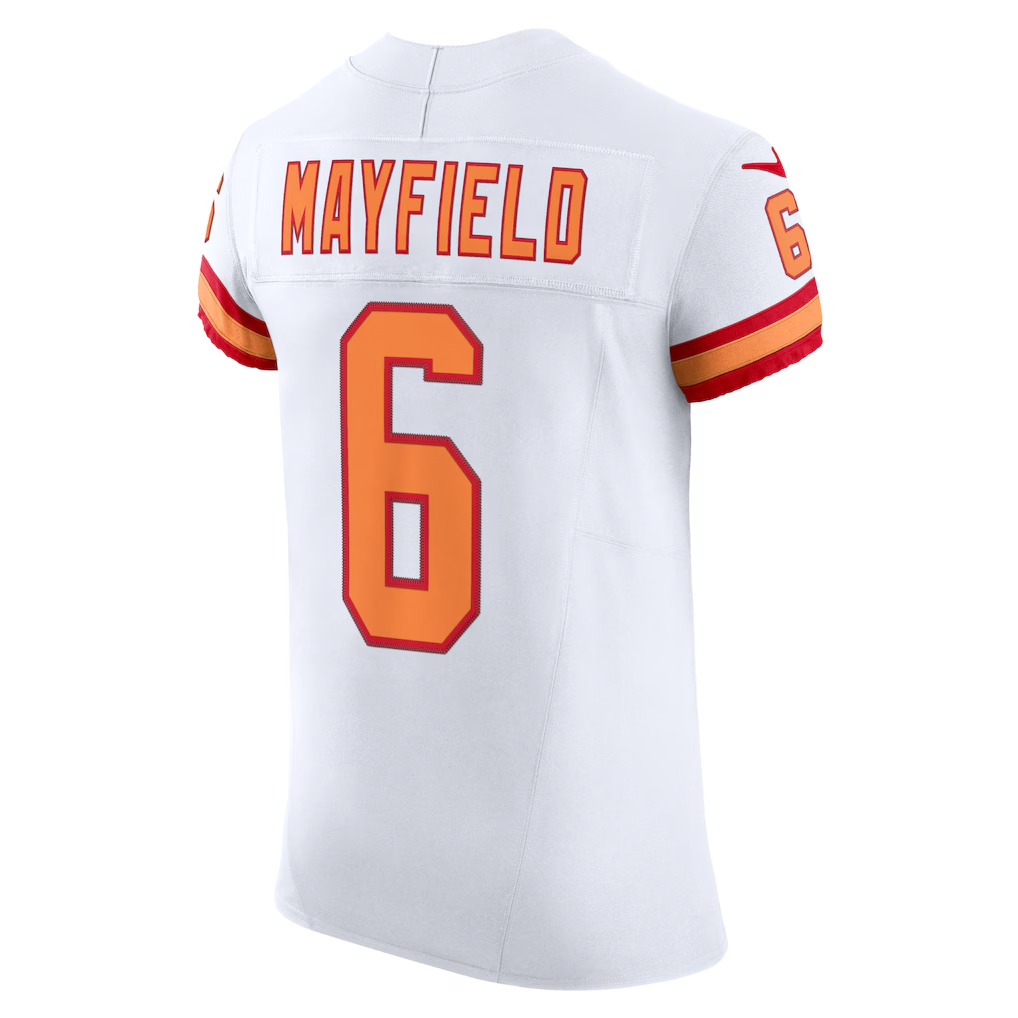 Kieara TB.Buccaneers #6 Baker Mayfield White The '76 Jersey Vapor F.U.S.E. Elite Stitched Jerseys
