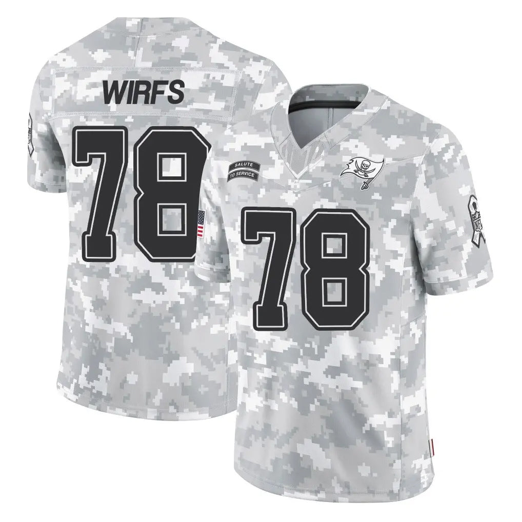 Kieara TB.Buccaneers #78 Tristan Wirfs Player Arctic Camo Limited Salute To Service Home Game Stitched Jerseys