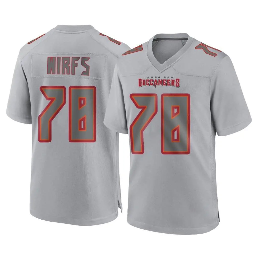 Kieara TB.Buccaneers #78 Tristan Wirfs Player Gray Atmosphere Fashion Home Game Stitched Jerseys
