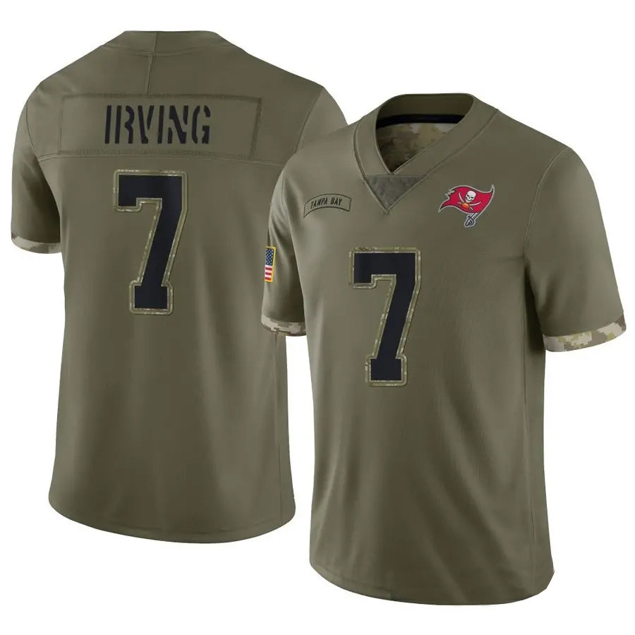 Kieara TB.Buccaneers #7 Bucky Irving Player Limited Olive Salute To Service Stitched Jerseys