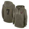 Kieara TB.Buccaneers #7 Bucky Irving Player Olive Salute To Service Hoodies Stitched Jerseys