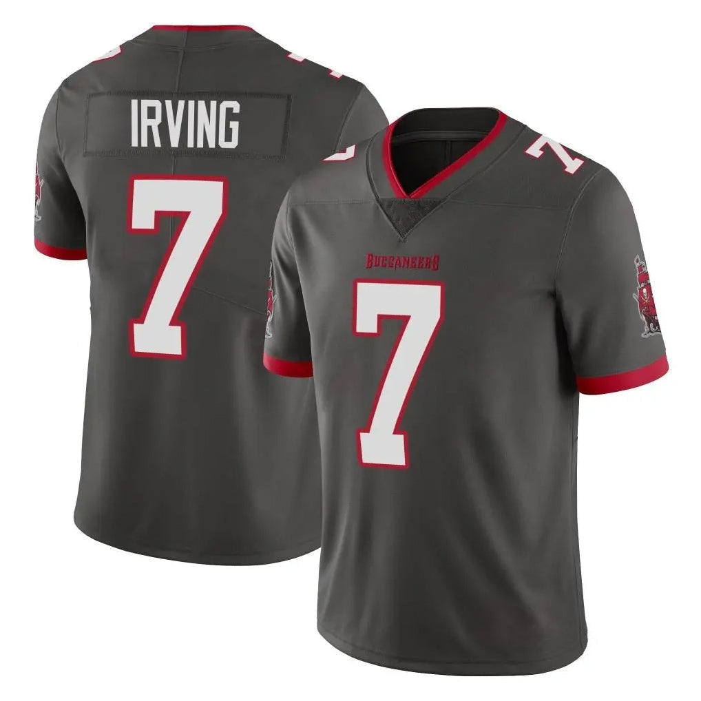 Kieara TB.Buccaneers #7 Bucky Irving Player Pewter Limited Alternate Vapor Home Game Stitched Jerseys