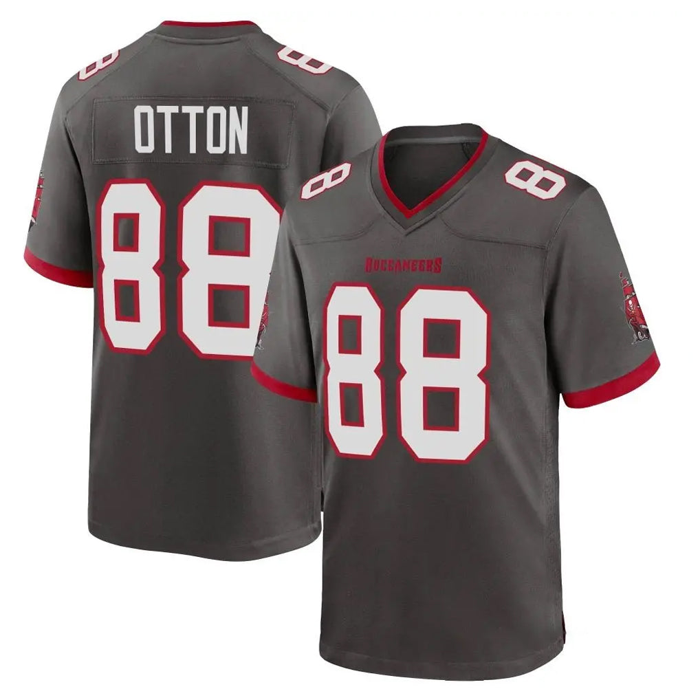 Kieara TB.Buccaneers #88 Cade Otton Player Pewter Alternate Home Game Stitched Jerseys