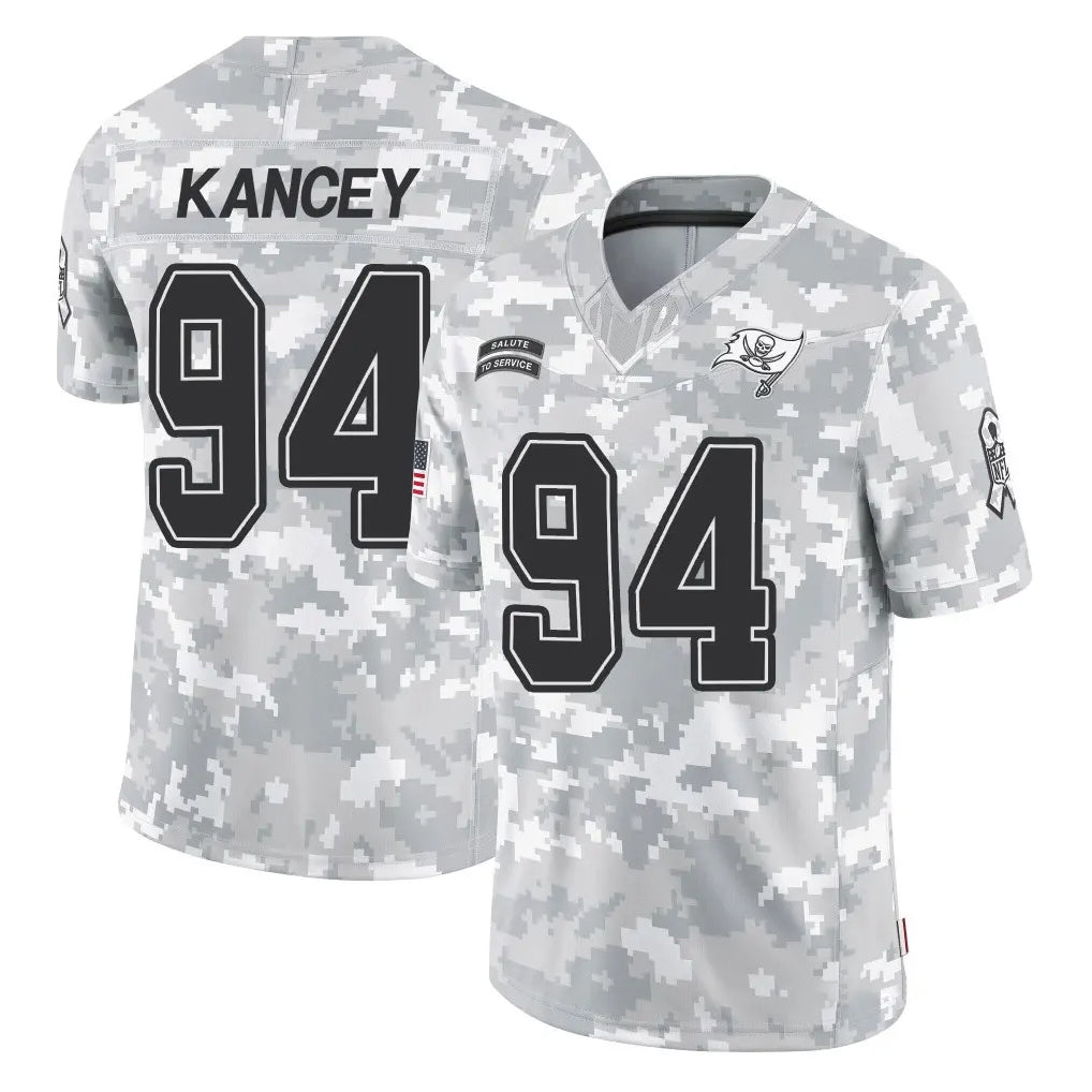 Kieara TB.Buccaneers #94 Calijah Kancey Player Arctic Camo Limited Salute To Service Home Game Stitched Jerseys