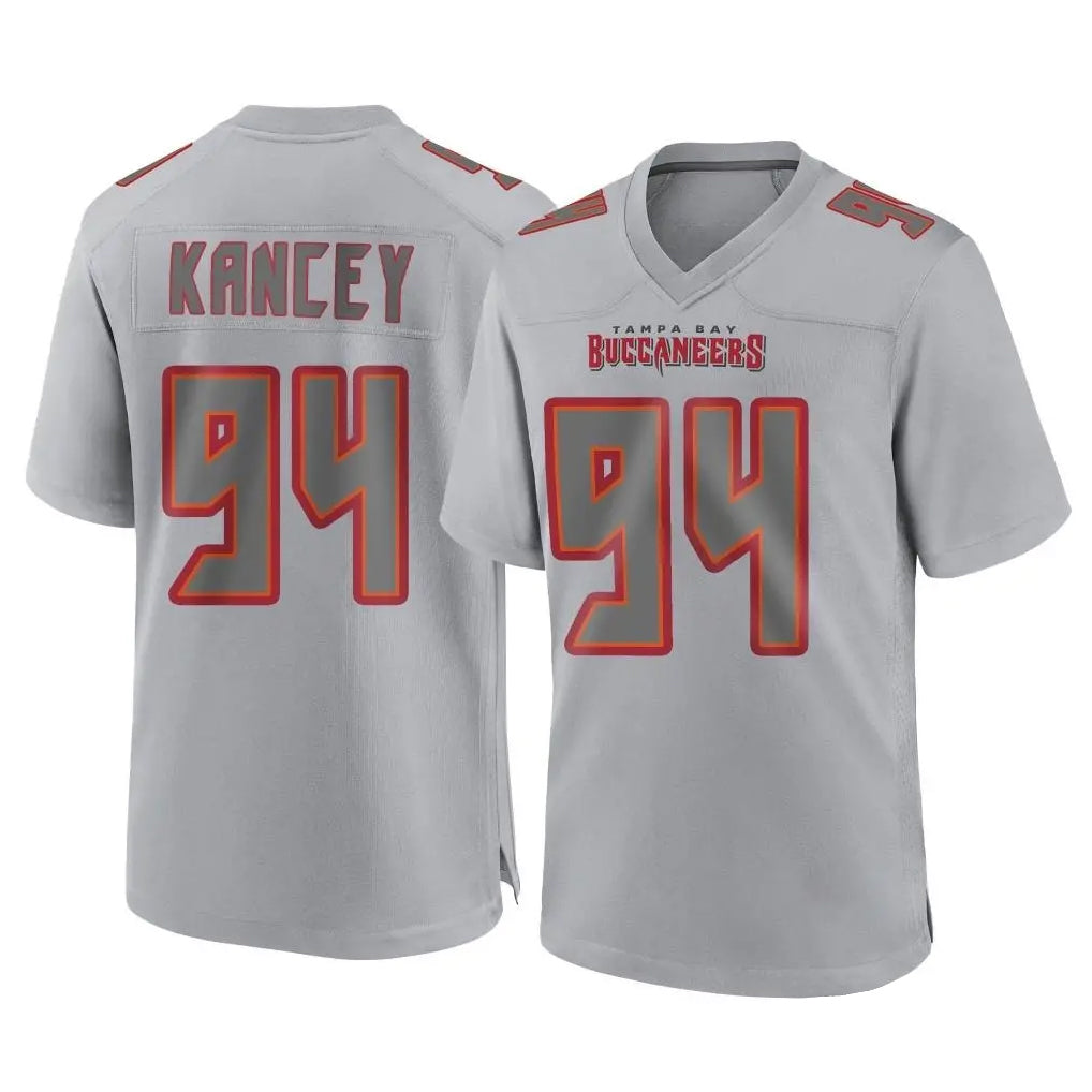Kieara TB.Buccaneers #94 Calijah Kancey Player Gray Atmosphere Fashion Home Game Stitched Jerseys