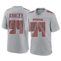 Kieara TB.Buccaneers #94 Calijah Kancey Player Gray Atmosphere Fashion Home Game Stitched Jerseys
