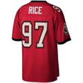 Kieara TB.Buccaneers #97 Simeon Rice Mitchell & Ness Red Legacy Replica Stitched Puhic Jersey