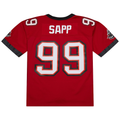 Kieara TB.Buccaneers #99 Warren Sapp Mitchell & Ness Red 2002 Legacy Replica Jersey Stitched Puhic Game Jerseys