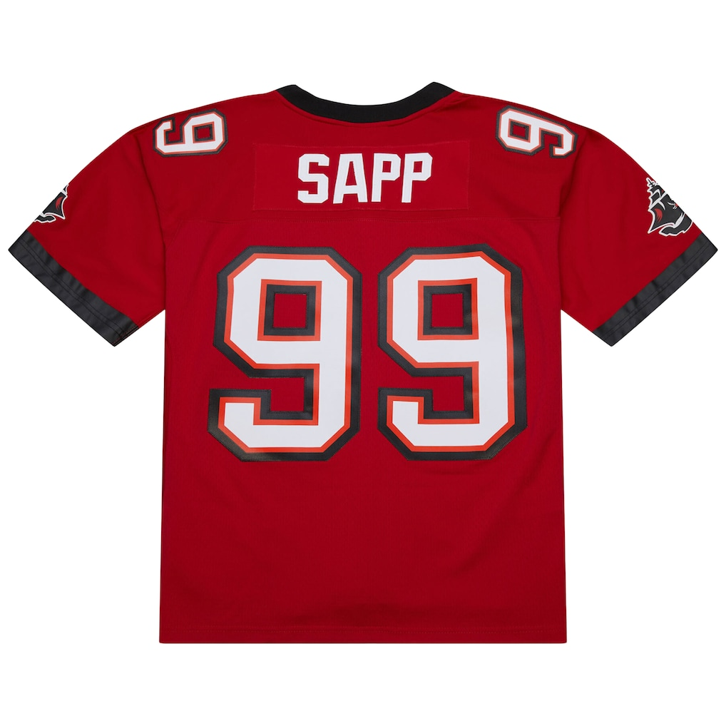 Kieara TB.Buccaneers #99 Warren Sapp Mitchell & Ness Red 2002 Legacy Replica Jersey Stitched Puhic Game Jerseys