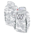 Kieara W.Commanders Arctic Camo Limited Salute to Service Pullover Hoodies Game Blank Player Stitched Jerseys