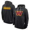 Kieara W.Commanders Gray LOGO Performance Pullover Hoodies Game Blank Player Stitched Jerseys