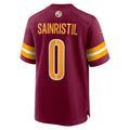 Kieara W.Commanders #0 Mike Sainristil Burgundy Game Stitched Jerseys