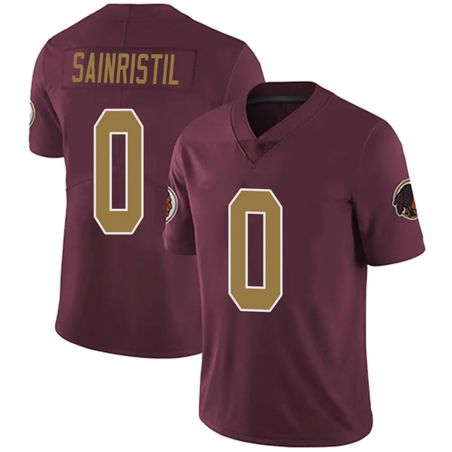 Kieara W.Commanders #0 Mike Sainristil Player Burgundy Alternate Vapor Untouchable Limited  Stitched Jerseys