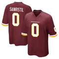 Kieara W.Commanders #0 Mike Sainristil Player Burgundy Team Color Home Game Stitched Jerseys