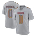 Kieara W.Commanders #0 Mike Sainristil Player Gray Atmosphere Fashion Home Game Stitched Jerseys