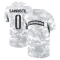 Kieara W.Commanders #0 Mike Sainristil Player Salute to Service Hoodies T-Shirts Stitched Jerseys