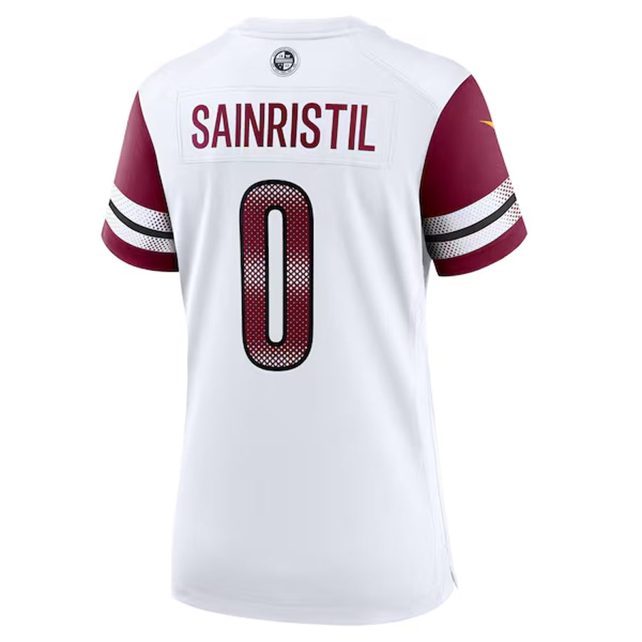 Kieara W.Commanders #0 Mike Sainristil Player White Home Game Stitched Jerseys