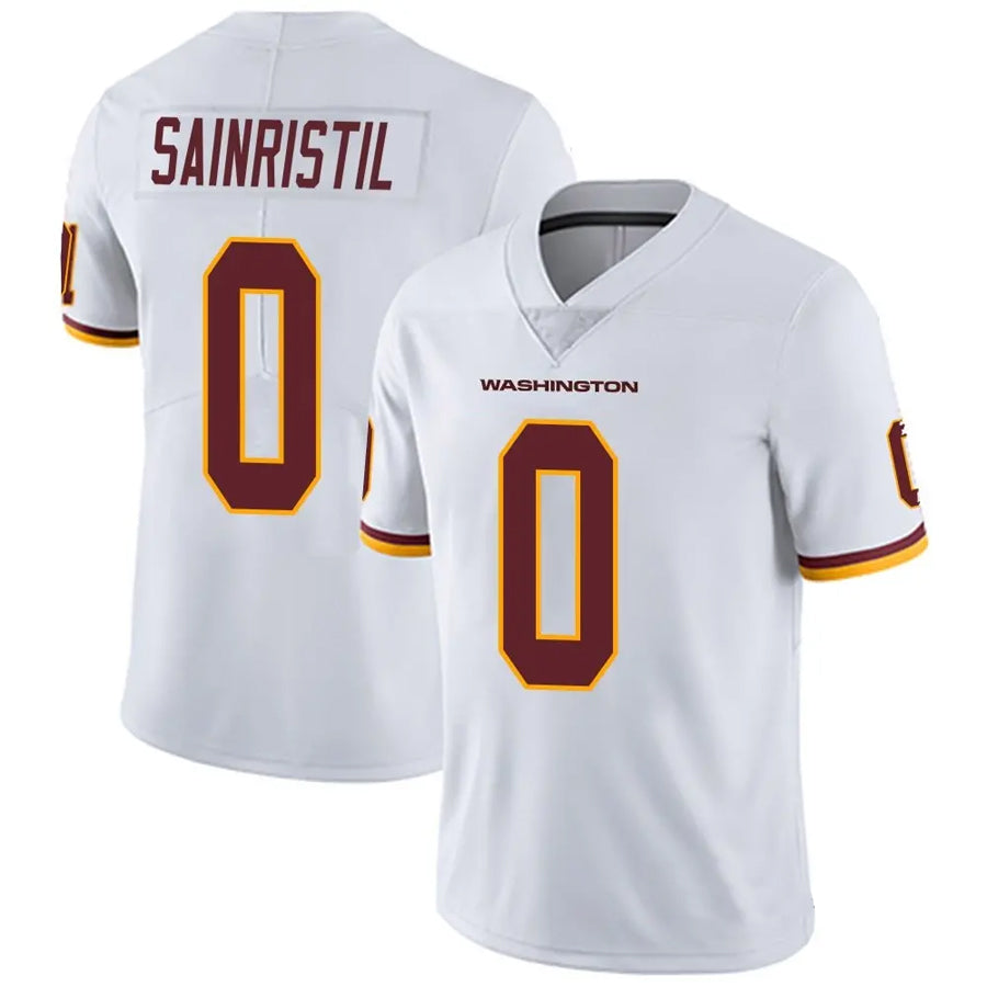 Kieara W.Commanders #0 Mike Sainristil Player White Vapor Untouchable Limited Stitched Jerseys