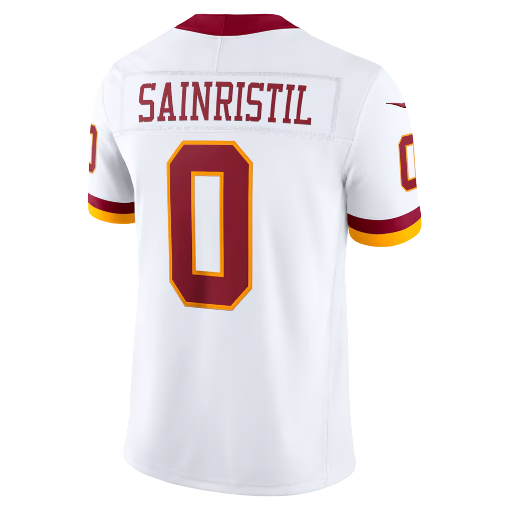 Kieara W.Commanders #0 Mike Sainristil White Vapor F.U.S.E. Stitched Limited Stitched Jerseys