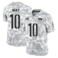 Kieara W.Commanders #10 Tress Way Player Arctic Camo Limited Salute To Service Home Game Stitched Jerseys