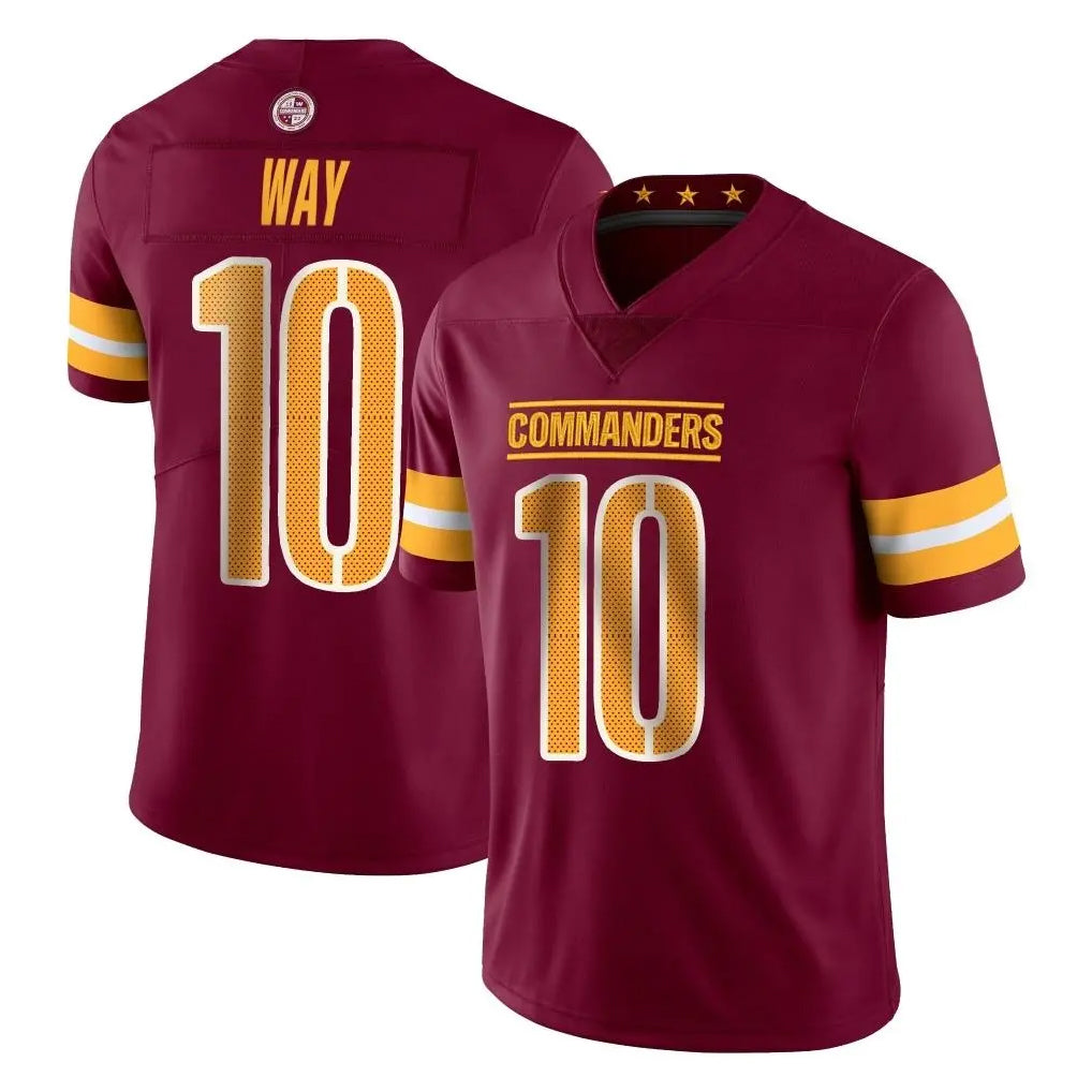 Kieara W.Commanders #10 Tress Way Player Burgundy Limited Vapor Home Game Stitched Jerseys