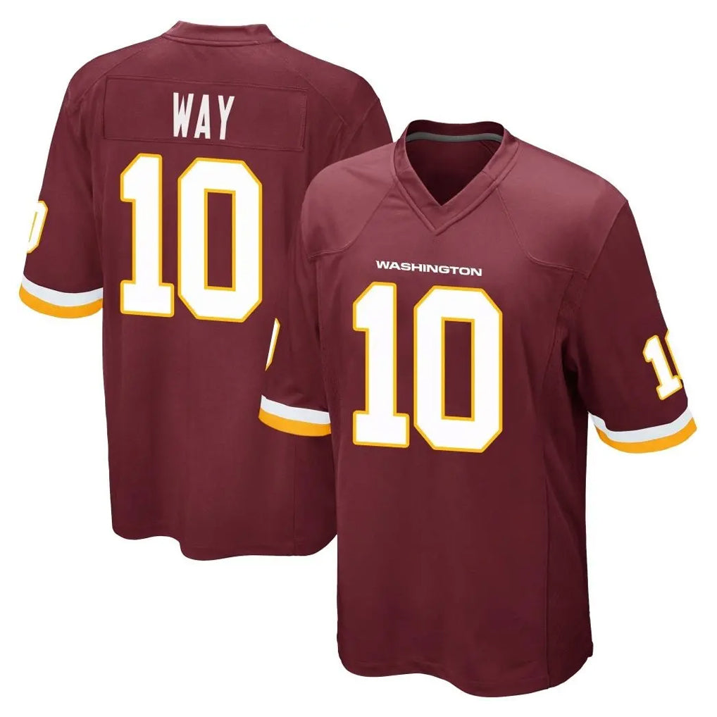 Kieara W.Commanders #10 Tress Way Player Burgundy Team Color Home Game Stitched Jerseys