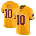 Kieara W.Commanders #10 Tress Way Player Gold Limited Color Rush Home Game Stitched Jerseys