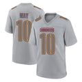 Kieara W.Commanders #10 Tress Way Player Gray Atmosphere Fashion Home Game Stitched Jerseys