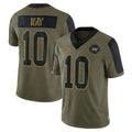 Kieara W.Commanders #10 Tress Way Player Olive Salute To Service Limited Game Stitched Jerseys