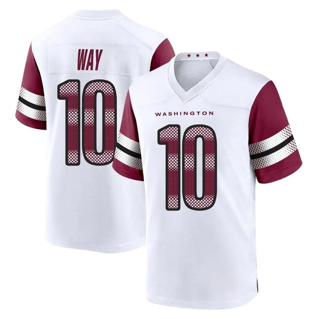 Kieara W.Commanders #10 Tress Way Player White Game Home Stitched Jerseys