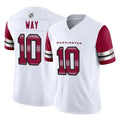 Kieara W.Commanders #10 Tress Way Player White Vapor F.U.S.E. Limited Home Game Stitched Jerseys