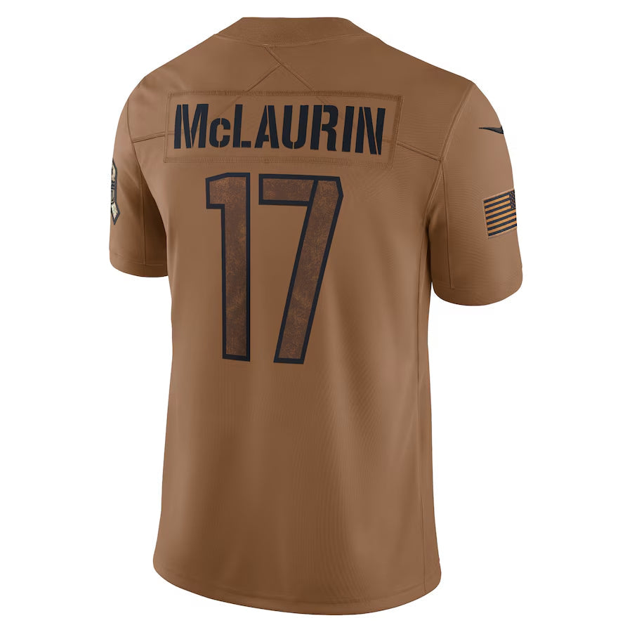 Kieara W.Commanders #17 Terry McLaurin Player Brown Salute To Service Limited Stitched Jerseys
