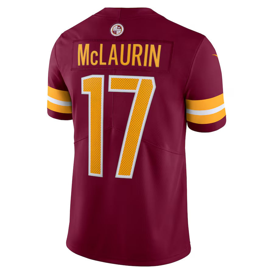 Kieara W.Commanders #17 Terry McLaurin Player Burgundy Vapor Limited Stitched Jerseys
