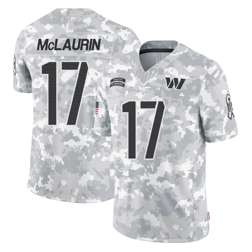 Kieara W.Commanders #17 Terry Mclaurin Player Arctic Camo Limited Salute To Service Home Game Stitched Jerseys