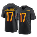 Kieara W.Commanders #17 Terry Mclaurin Player Black Home Game Stitched Jerseys