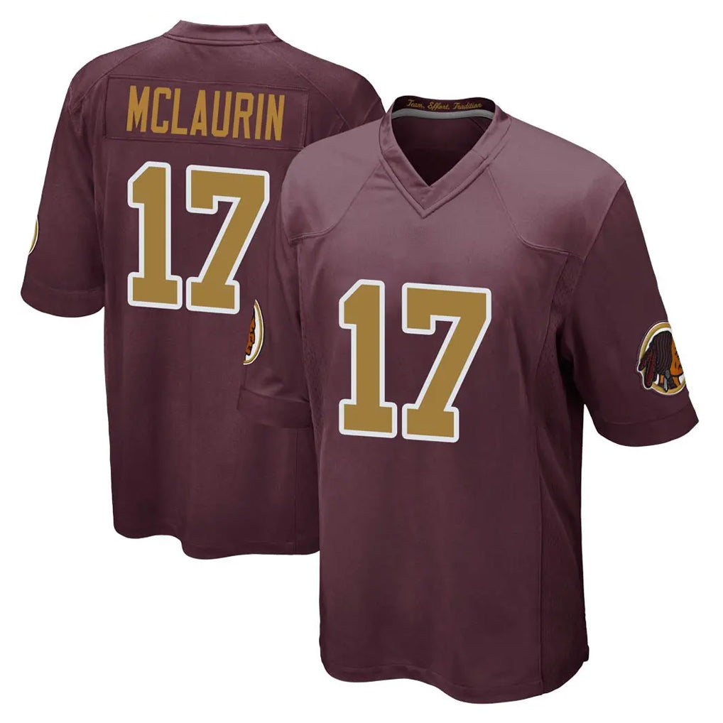 Kieara W.Commanders #17 Terry Mclaurin Player Burgundy Alternate Home Game Stitched Jerseys