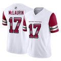 Kieara W.Commanders #17 Terry Mclaurin Player White Vapor F.U.S.E. Limited Home Game Stitched Jerseys