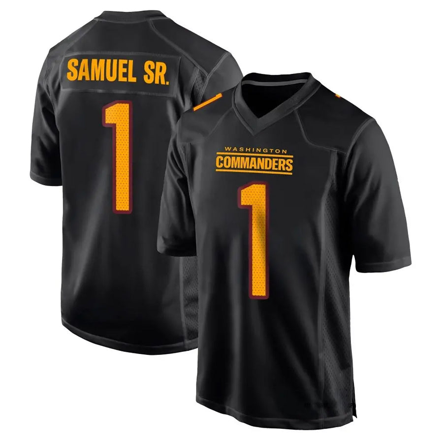 Kieara W.Commanders #1 Deebo Samuel Sr Player Black Fashion Game Football Jerseys