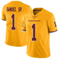 Kieara W.Commanders #1 Deebo Samuel Sr Player Gold Vapor Limited Stitched Jerseys