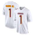 Kieara W.Commanders #1 Deebo Samuel Sr Player Tundra White Fashion Game Stitched Jerseys